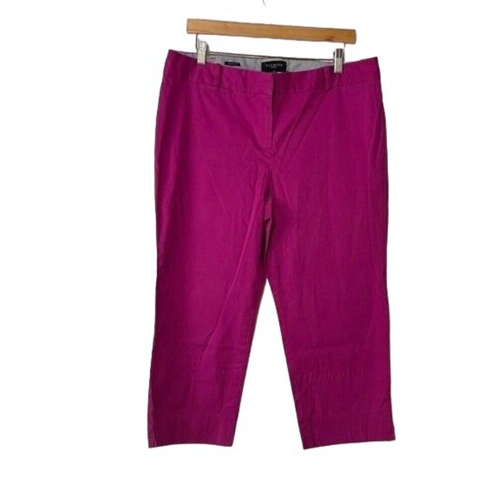 Talbots Signature Cropped Pants | Pink | Size 14 Petite